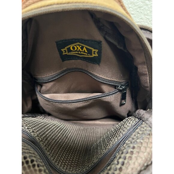 Oxa Durable Canvas Crossbody Bag With Adjustable Strap & Multiple Compartments - Picture 8 of 8